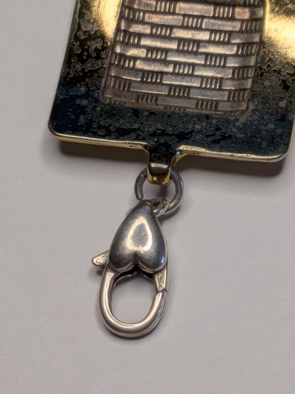 Brighton Contempo Two‑Tone Square Link Bracelet - Picture 5 of 6